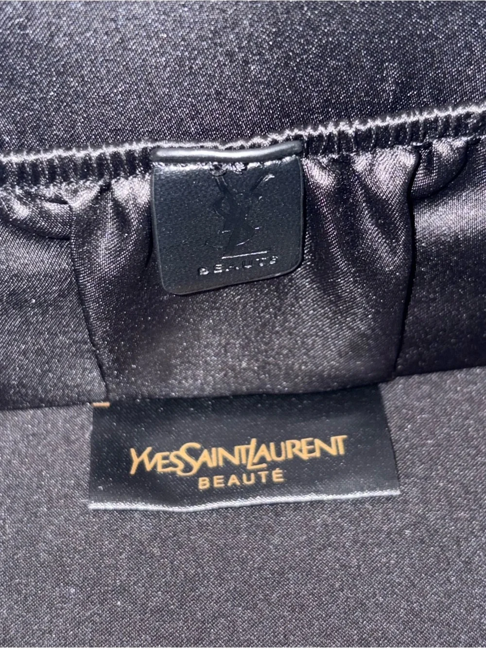 YSL Yves Saint Laurent GWP VIP Vanity Case Converted Bag Black Gold NEW